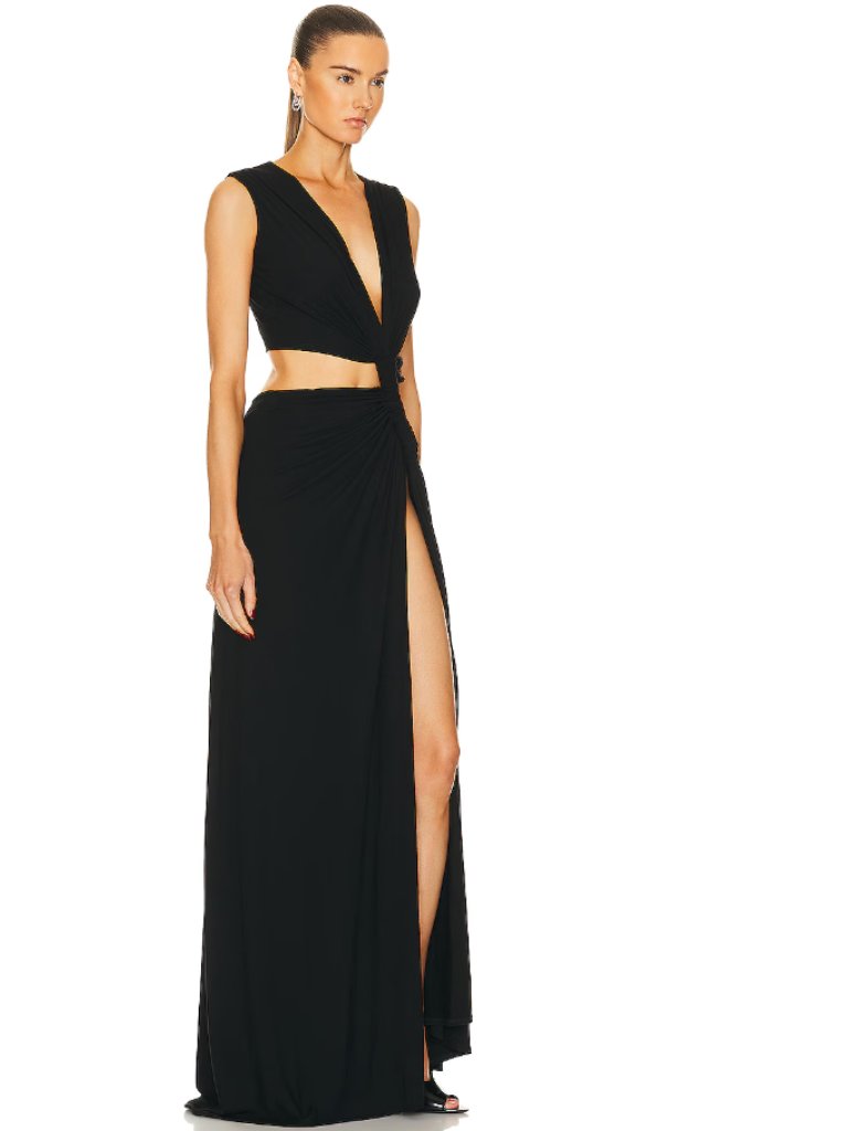 Sid Neigum Triple Loop Knit Dress Xs Black — image 2 of 3